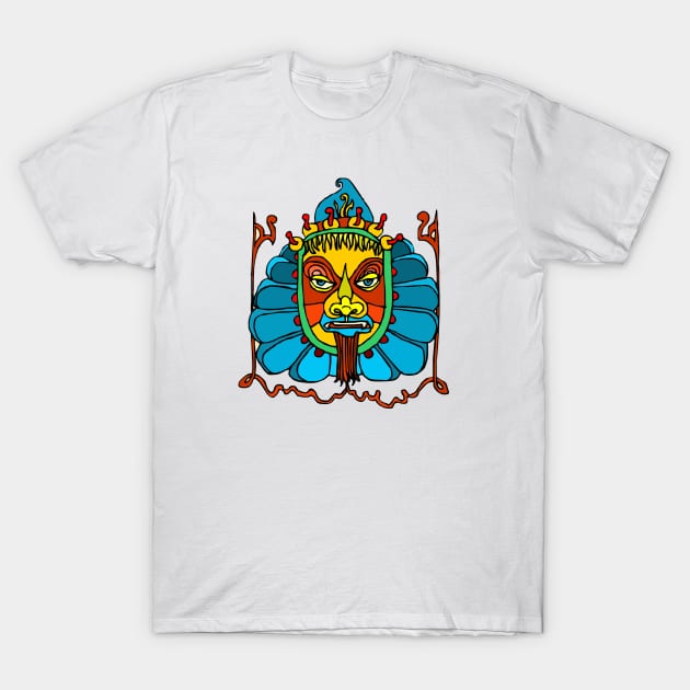 Abstract Face Design T-Shirt by linesdesigns